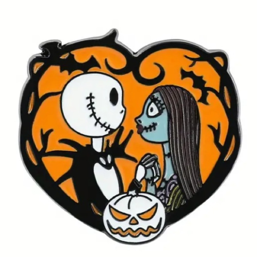 Jack Skellington & Sally Collector Heart Pim